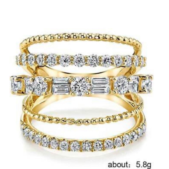 NEW 14k yellow gold plated Ring - Picture 2 of 4